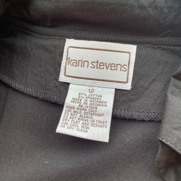 Karin Stevens Vintage Size 12 Wrap Dress - Picture 3 of 3